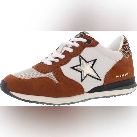 Rock 7 Vintage Havana Womens ColorBlock Sneakers - Picture 2 of 9